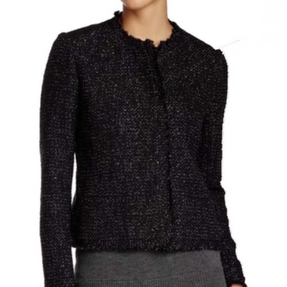 Joie Boucle Black and Lurex Jacket